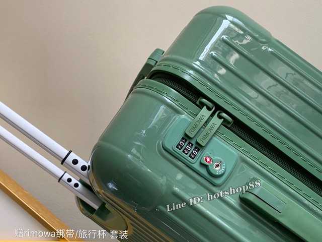 RIMOWA行李箱四輪拉杆箱 型號90080 Rimowa Essential全新色彩系列 日默瓦行李超輕pc拉鏈箱 gdx1207